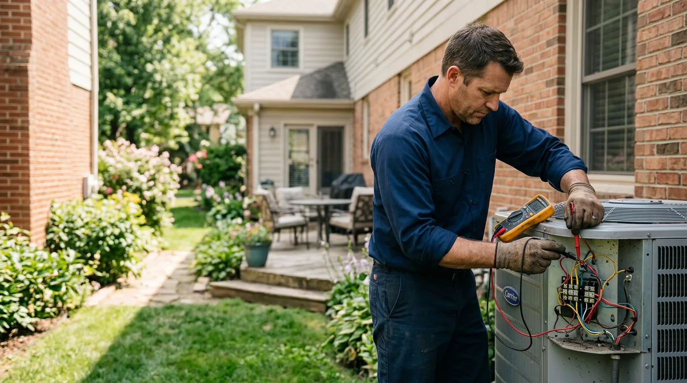 HVAC technician working near Fabens, TX
